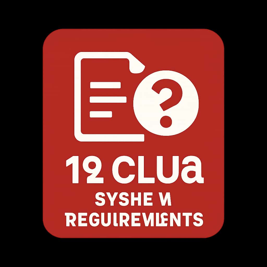 An icon depicting 19 Club System Requirements with a modern design.