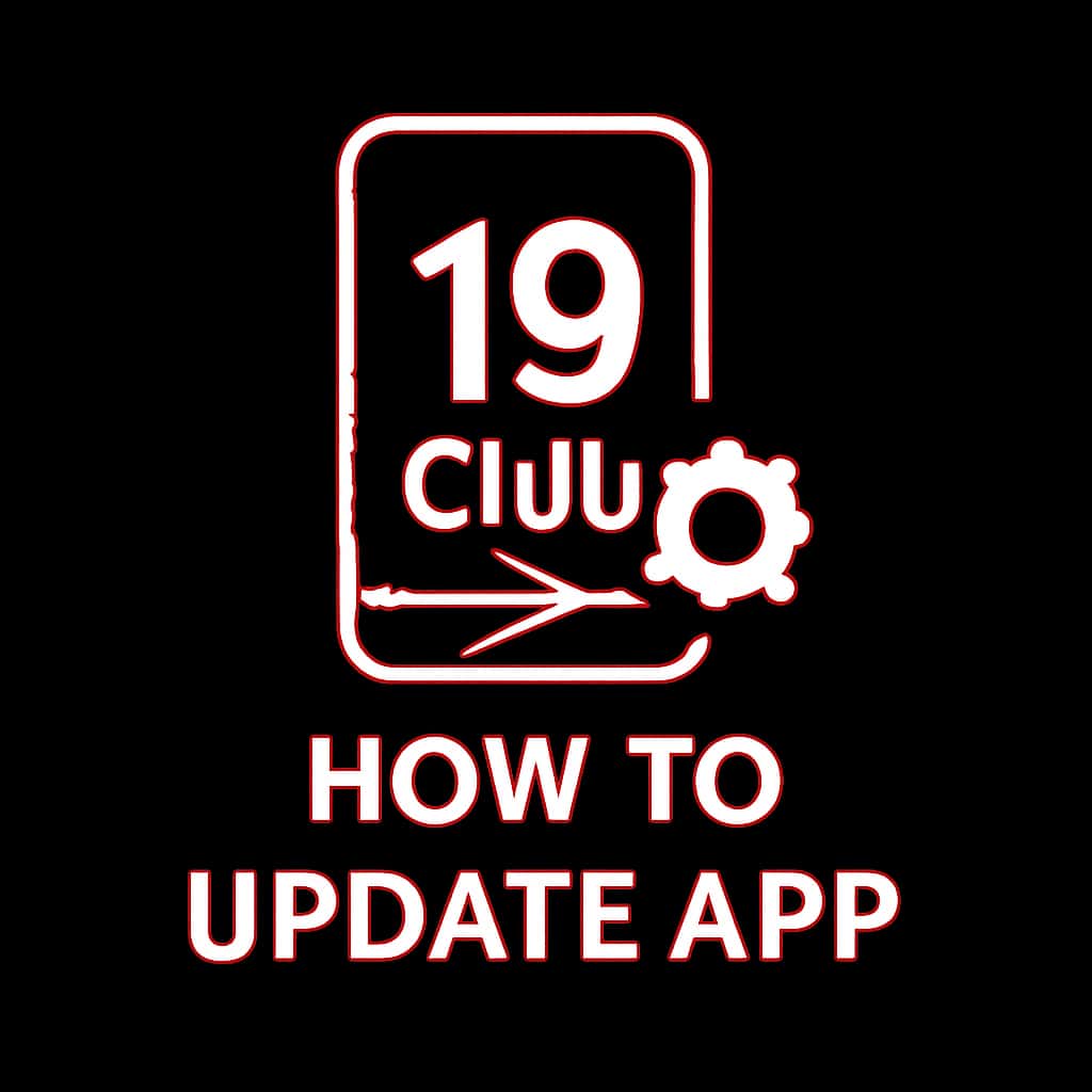 Icon representing the guide to updating the 19 Club app.