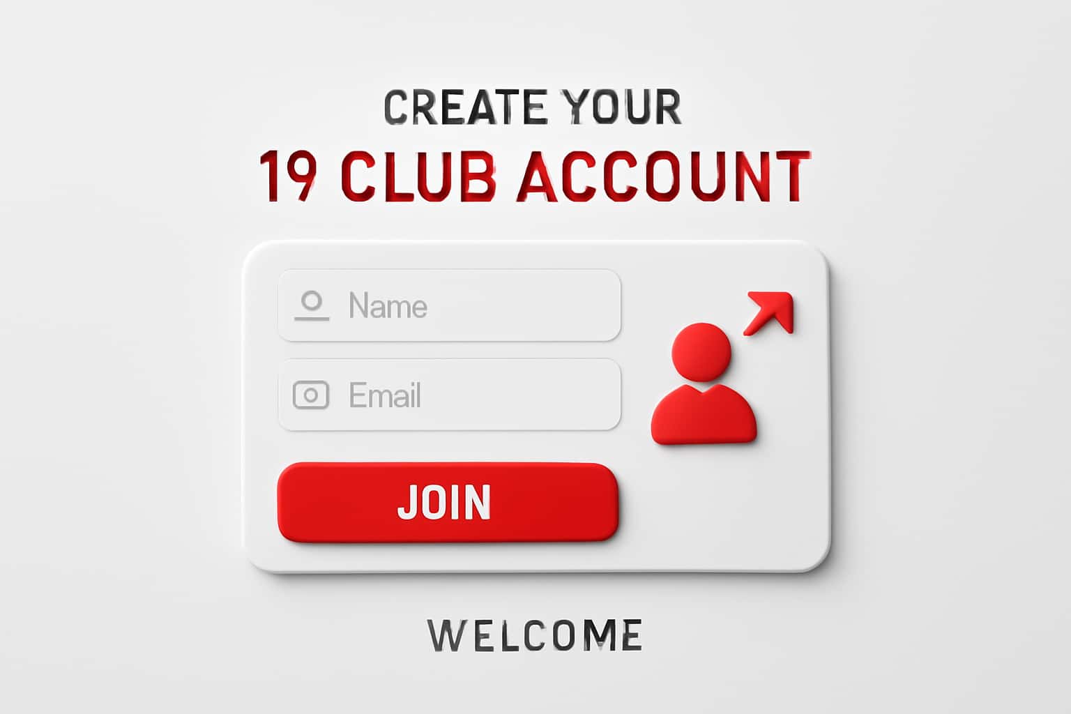 Create Your 19 Club Account Interface