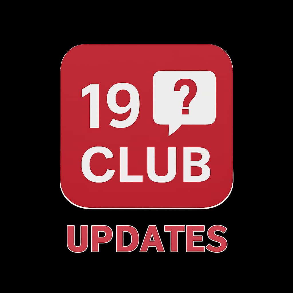 A badge representing 19 Club Updates.