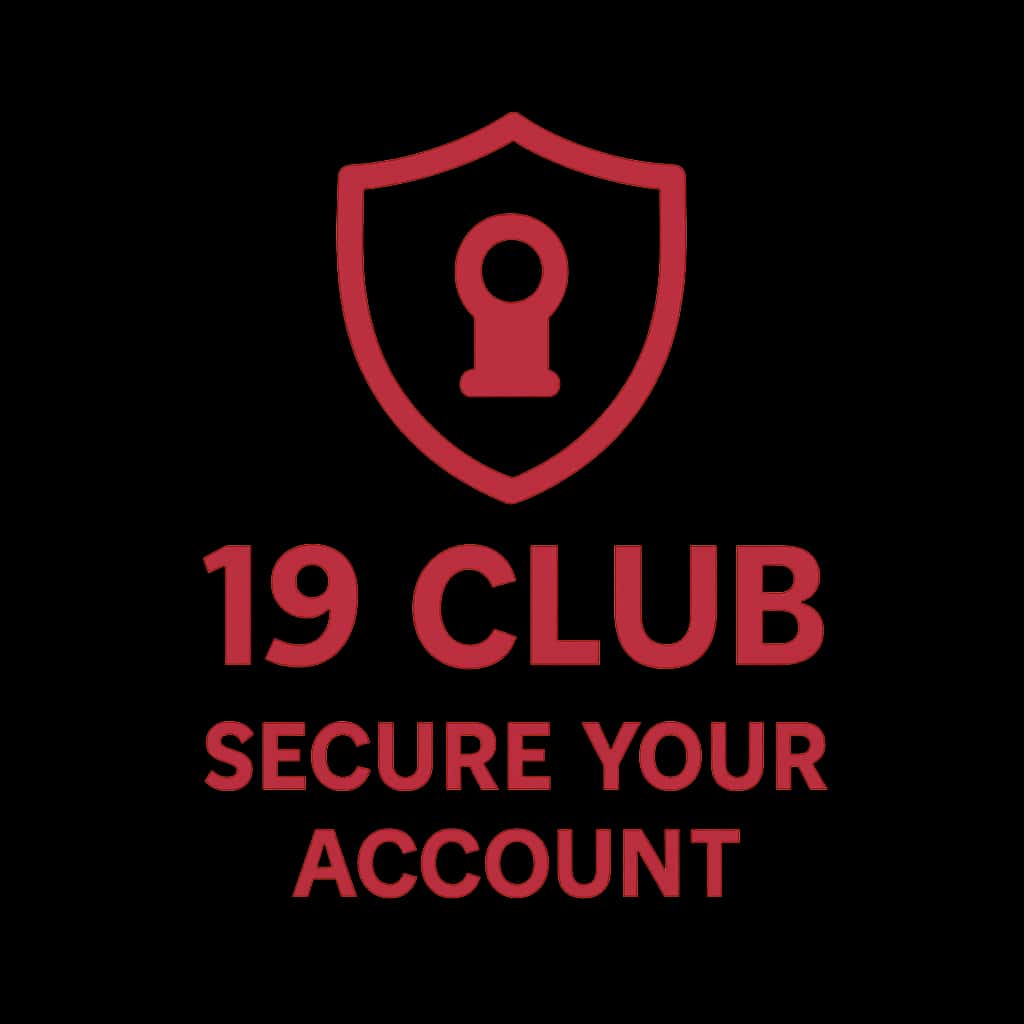 Icon representing guidance for securing your 19 Club account.