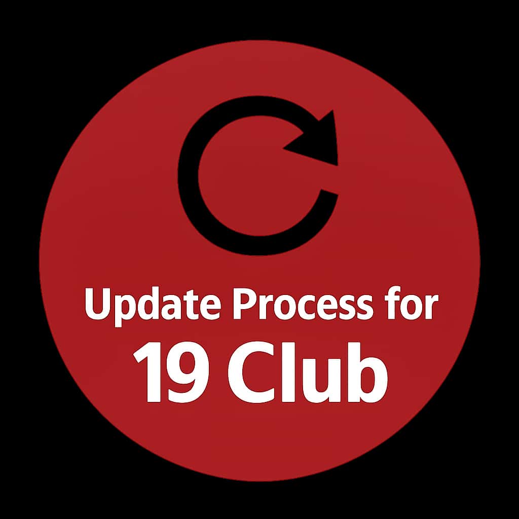 An icon representing the update process for the 19 Club app.